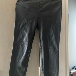Zara faux leather pants size large